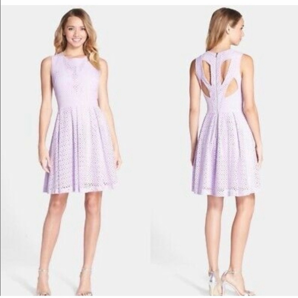 Betsey Johnson Lavender Eyelet Dress